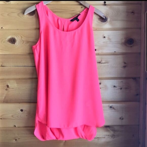 Express Open Back Tank Top Hot Pink - Picture 9 of 9